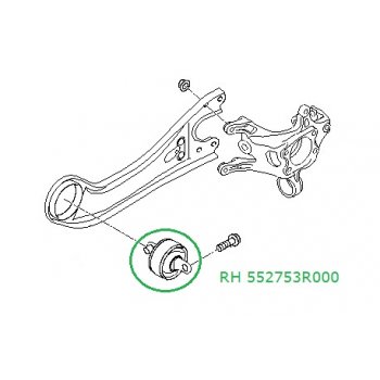 Hyundai i40 - Bush-Rear Trailing Arm, RH [55275-3R000] by K-Spare.com