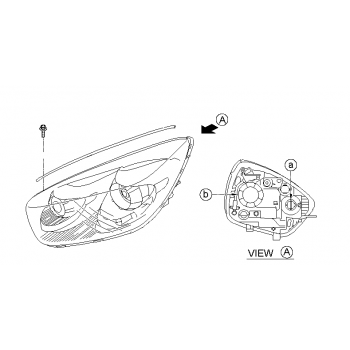 Kia All New Morning - Lamp Assy-Head,LH [92101-1Y300] by K-Spare.com
