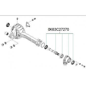 Kia Bongo Frontier - Shaft Assy-Output [0K63C-27270] by K-Spare.com