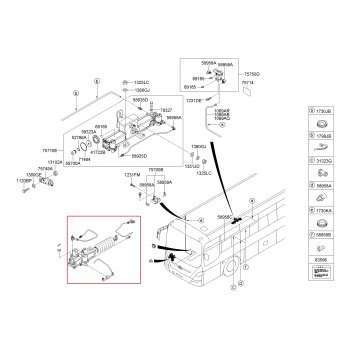 Hyundai Bus - Cylinder Assy [75730-8K000] by K-Spare.com