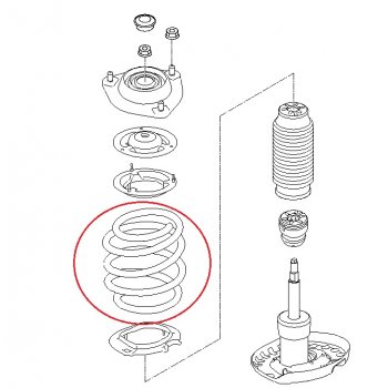 Hyundai Veloster - Spring-Front [54630-2V150] by K-Spare.com