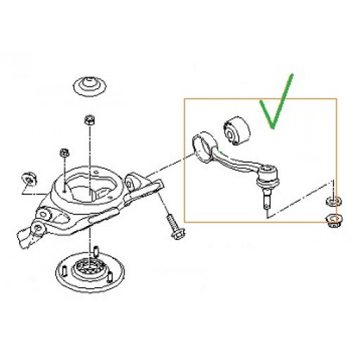 Hyundai / Kia - Rear Arm Assy-Front Upr, RH [544063M000]