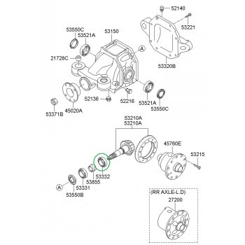 Kia Mohave - Bearing-Pinion Rear [53332-2J100] by K-Spare.com