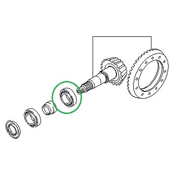 Kia Mohave - Bearing-Pinion Rear [53332-2J100] by K-Spare.com