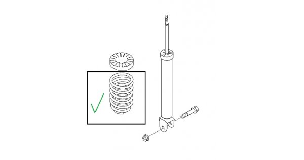 Genuine Kia Rear Spring 55350-4D201-DS – For Sedona, OEM Performance Spring - View #5