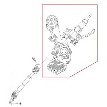 Hyundai Avante MD - Column & Shaft Assy-Steering [563103X000] by K-Spare.com