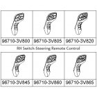 Grandeur HG - Switch Assy Steering Remote Control RH [967103V860RY]