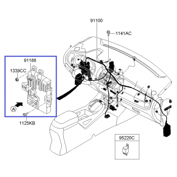 Kia Sportage R - Junction Box-I/Pnl [91950-3W011] by K-Spare.com