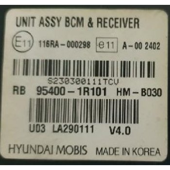 Hyundai Accent RB - Used Unit-BCM & Receiver [95400-1R101] by K-Spare.com