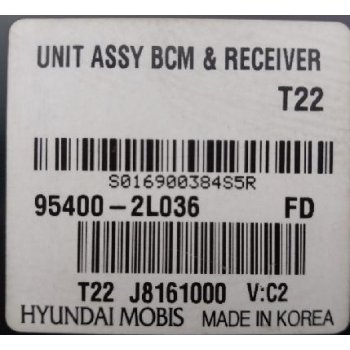 Hyundai i30 - Used Unit Assy-BCM [95400-2L036] by K-Spare.com