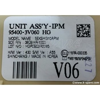 Hyundai Grandeur HG - Used Unit Assy-IPM [95400-3V060] by K-Spare.com