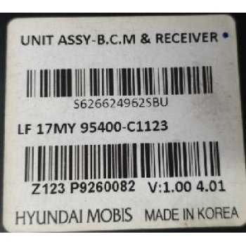 Hyundai Sonata LF - Used Unit Assy-BCM & Receiver [95400-C1123] by K-Spare.com