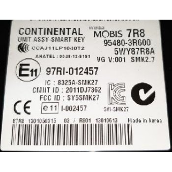 Kia New K7 - Used Module Assy-Smart Key [95480-3R600] by K-Spare.com