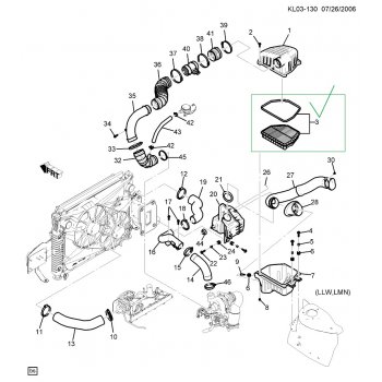 GM - Air Filter [96628890] by K-Spare.com