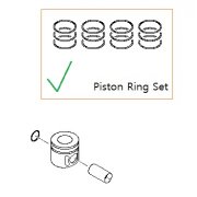 Hyundai / Kia -Ring Set-Piston [230402F940]