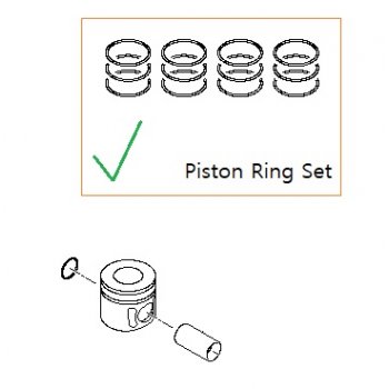 Hyundai / Kia - Ring Set(STD)-Piston [23040-2F940] by K-Spare.com
