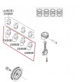 Hyundai / Kia - Bearing Pair Set-Con/Rod [230602B012]