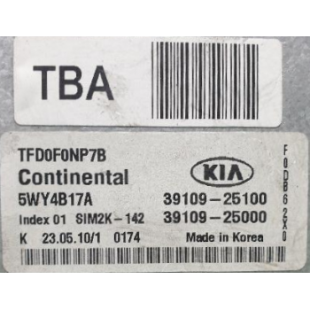 Kia K5 - Used ECU [39109-25000] by K-Spare.com