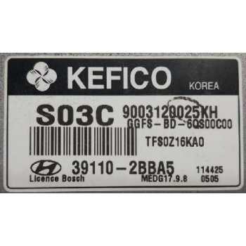 Hyundai Veloster - Used ECU [39110-2BBA5] by K-Spare.com