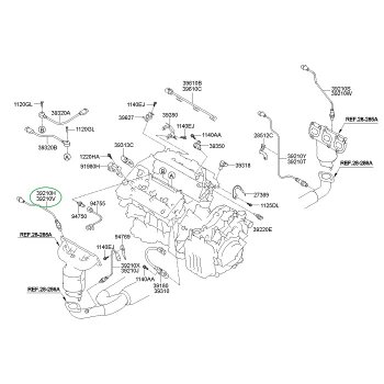 Hyundai / Kia - Sensor Assy-Oxygen, FR [39210-3CEE0] by K-Spare.com