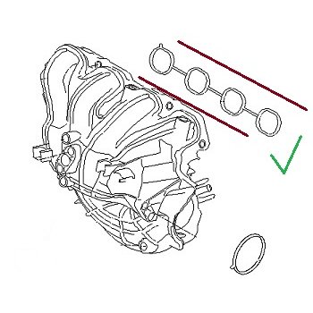 Hyundai / Kia - Gasket-Intake Manifold [28411-2B600] by K-Spare.com