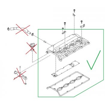 Kia Sorento - Cover-Rocker Assy [22410-4A401] by K-Spare.com