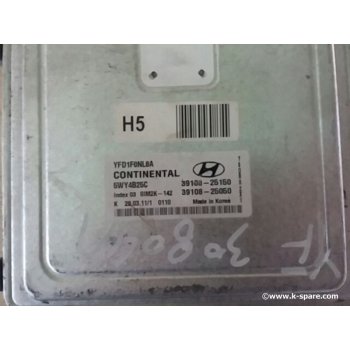 Hyundai YF Sonata - USED ECU [39108-25050] by K-Spare.com