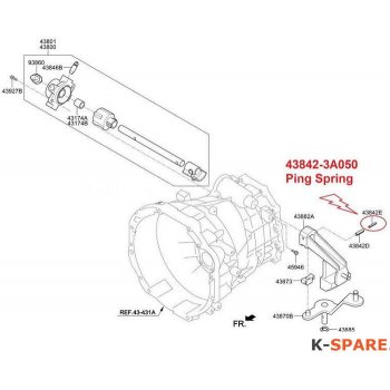 Hyundai / Kia - Pin-Spring [43842-3A050] by K-Spare.com