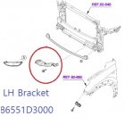 Tucson TL - Left Bracket-Fr. Bumper Upr. [86551D3000]