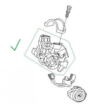 Hyundai Tucson TL - Body & Switch Assy-Strg & Ign [81910-D3100] by K-Spare.com
